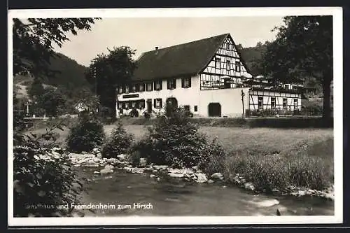 AK Oberwolfach /Bad Schwarzwald, Gasthaus und Pension zum Hirsch