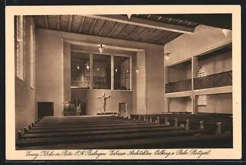 AK Balingen, Evang. Kirche, Innenansicht