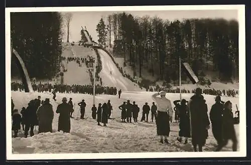 AK Onstmettingen, Skifahrer auf der Sprungschanze