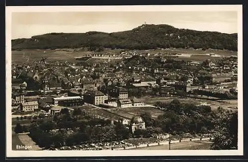 AK Ebingen, Ortsansicht aus der Vogelschau