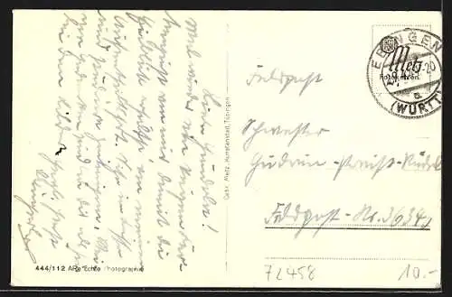 AK Ebingen, Strassenpartie beim Bürgerturm