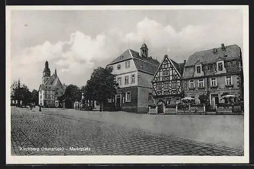 AK Kirchberg / Hunsrück, Marktplatz mit Gasthaus von Peter Fuchss