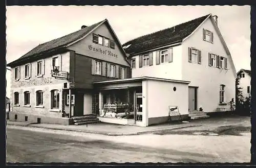 AK Althütte / Rudersberg, Gasthof und Metzgerei Rose, Vorderansicht