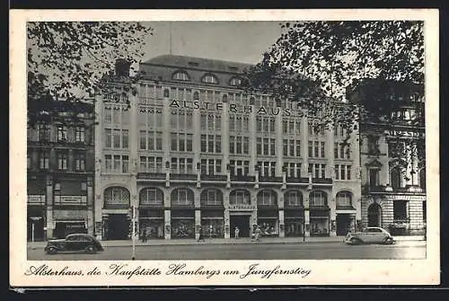 AK Hamburg-Neustadt, Kaufhaus Alsterhaus, Jungfernstieg