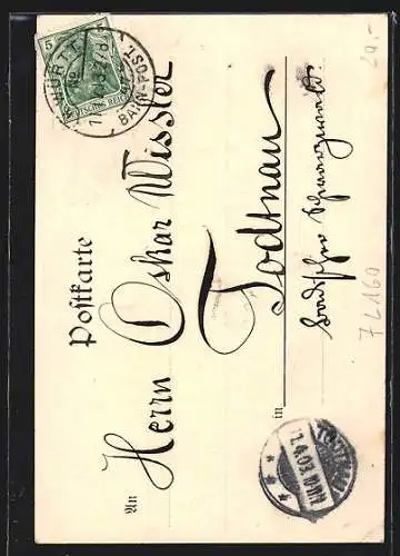 AK Horb / Neckar, Strassenpartie mit Torturm