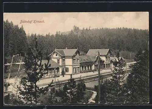 AK Kirnach, Bahnhof aus der Vogelschau
