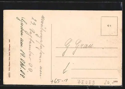 AK Kirnach, Bahnhof aus der Vogelschau