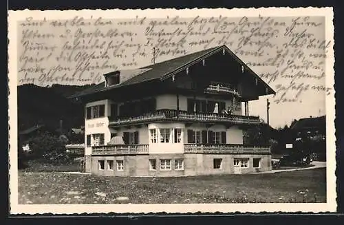 Foto-AK Bad Wiessee, Hotel-Pension Schnitzer