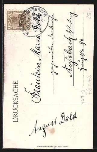 Künstler-AK Villingen / Baden, Villingia, Einjährige 1911, Realgymnasium mit Oberrealschule, Wappen