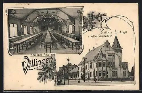 AK Villingen / Baden, Gasthaus u. kathol. Vereinshaus zum Engel