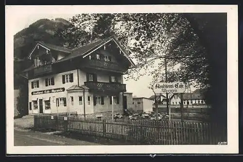 AK Brannenburg am Inn, Conditorei Café Alpenrose von Hans Reichenbecher