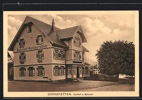 AK Dornstetten, Gasthof z. Bahnhof