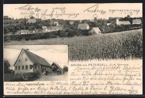 AK Peterzell / Alpirsbach, Gasthof zur Linde, Totalansicht