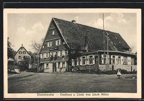 AK Dietersweiler, Gasthaus zur Linde von Jakob Miller