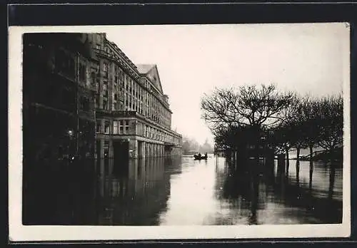 Foto-AK Koblenz, Hochwasser im Hotel 1920