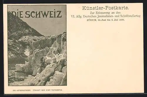 AK Zürich, VI. Allg. Deutscher Journalisten- und Schriftstellertag 1899
