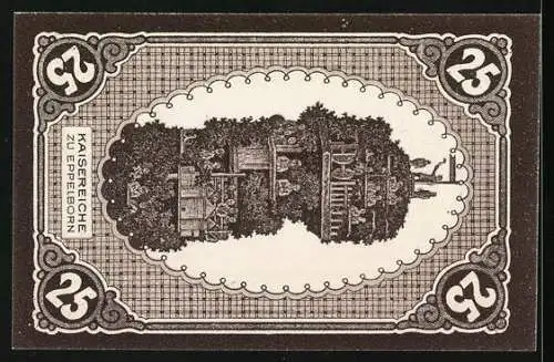Notgeld Eppelborn-Dirmingen 1921, 25 Pfennig, Die Kaisereiche