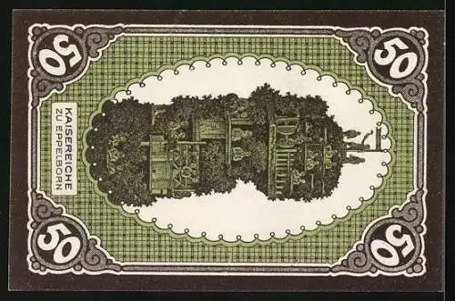 Notgeld Eppelborn-Dirmingen 1921, 50 Pfennig, Die Kaisereiche