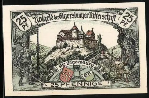 Notgeld Bad Elgersburg 1921, 25 Pfennig, Die Elgersburg