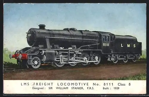 AK Englische Eisenbahn Freight Locomotive 8111, LMS