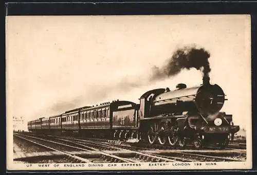 AK Southern Railway, Up West of England Dining Car Express, Exeter to London 199mins