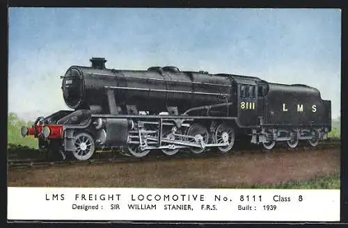 AK Englische Eisenbahn Freight Locomotive 8111, LMS