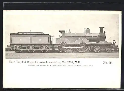 AK Four Coupled Bogie Express Locomotive, No. 2591, MR