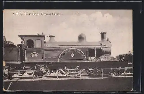 AK NER Bogie Single Express Engine, No. 1521