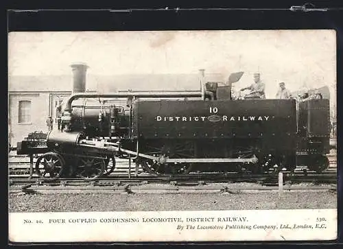 AK Four Coupled Condensing Locomotive, District Railway, No. 10