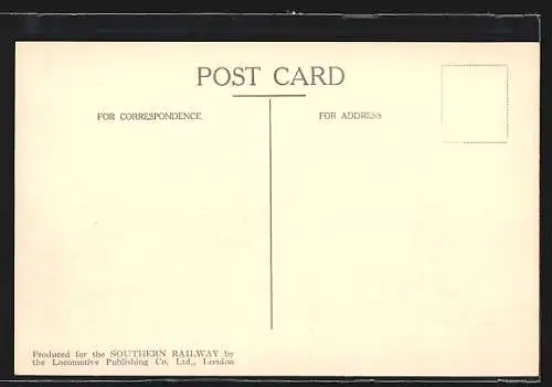 AK englische Eisenbahn Tank Engine No. A. 129