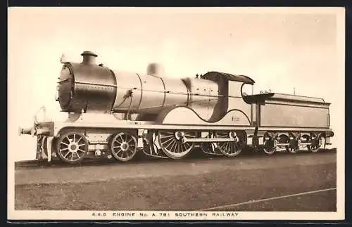 AK Englische Lokomotive 4-4-0 Express Engine No. A. 781 der Southern Railway