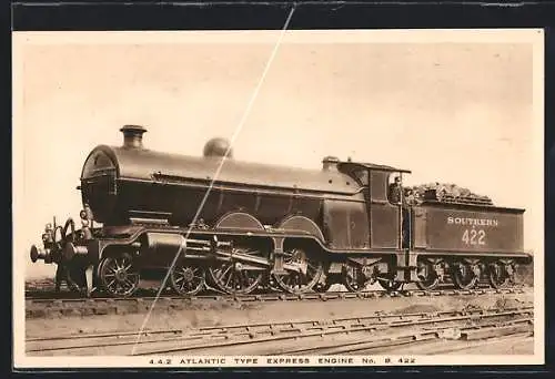 AK englische Eisenbahn der Gesellschaft Southern Railway mit Kennung 422