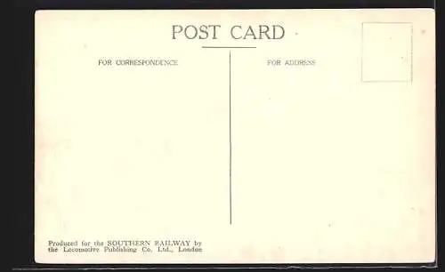 AK englische Eisenbahn der Gesellschaft Southern Railway mit Kennung 343
