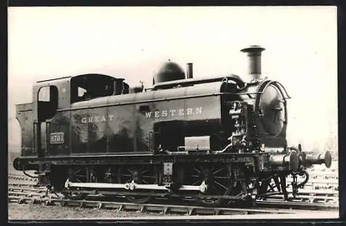 Foto-AK Englische Eisenbahn, Lokomotive Nr. 9701, Great Western