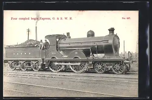 AK G & SWR Four coupled bogie Express, No. 251