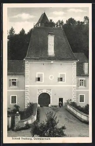AK Dechantskirchen /Oststeiermark, Schloss Thalberg mit Tor