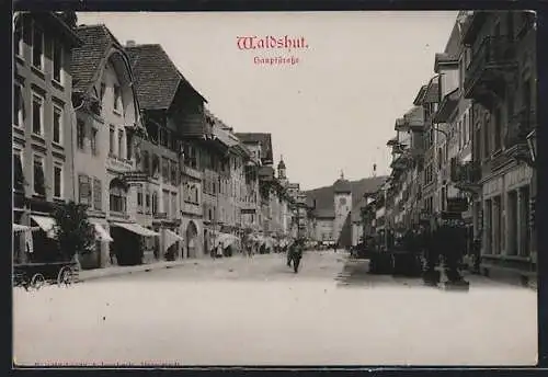 AK Waldshut, Blick in die Hauptstrasse