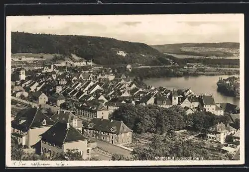 AK Waldshut a. Hochrhein, Ortsansicht aus der Vogelschau