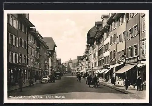 AK Waldshut / Hochrhein, Blick in die Kaiserstrasse