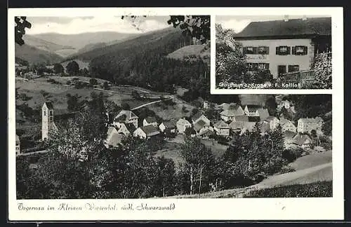 AK Tegernau im Kleinen Wiesental /südl. Schwarzwald, Gasthaus zur Krone