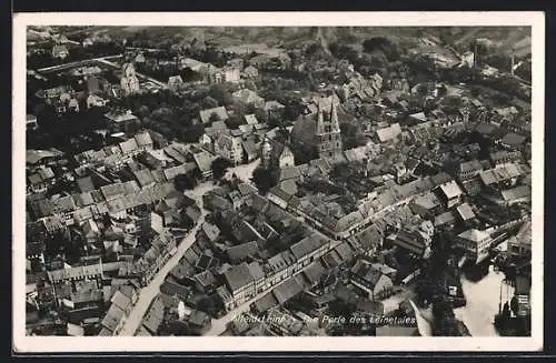 AK Alfeld /Leine, Ortsansicht vom Flugzeug aus