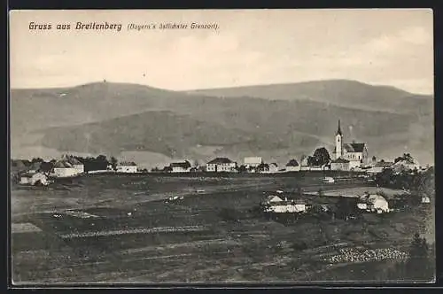 AK Breitenberg / Ndb., Totalansicht mit Kirche