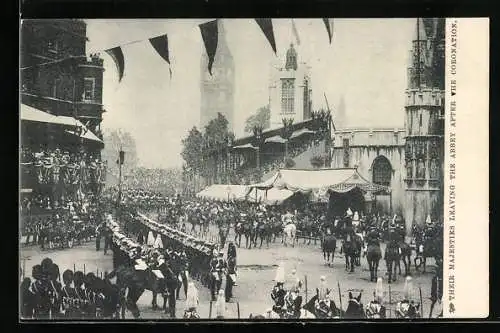 AK London, Their Majesties leaving the Abbey after the Coronation