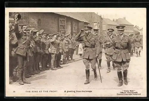 AK The King at the Front, A Greeting from the Troops