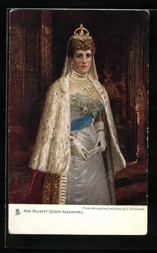 Künstler-AK Her Majesty Queen Alexandra, Königin von England
