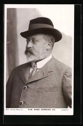 AK H. M. King Edward VII. mit Hut