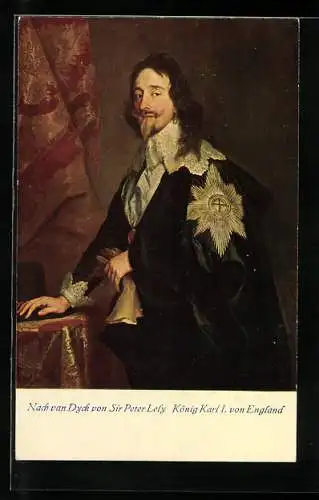 Künstler-AK König Karl I. von England - Portrait nach van Dyck
