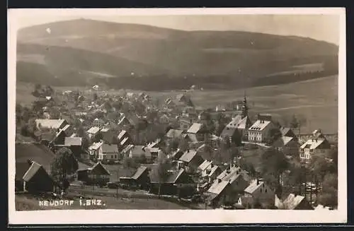 AK Neudorf i. Erz, atmosphärische Ortsansicht