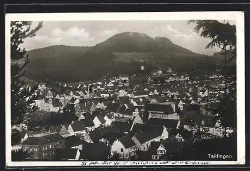 AK Tailfingen / Balingen, Teilansicht von einer Anhöhe