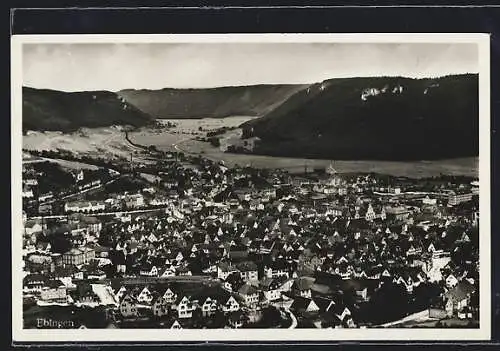 AK Ebingen, Panoramaansicht ins Tal hinein